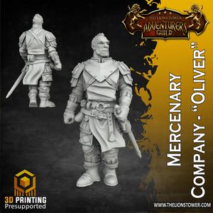 Mercenary Company - Oliver (32mm scale, Pre-supported miniature)