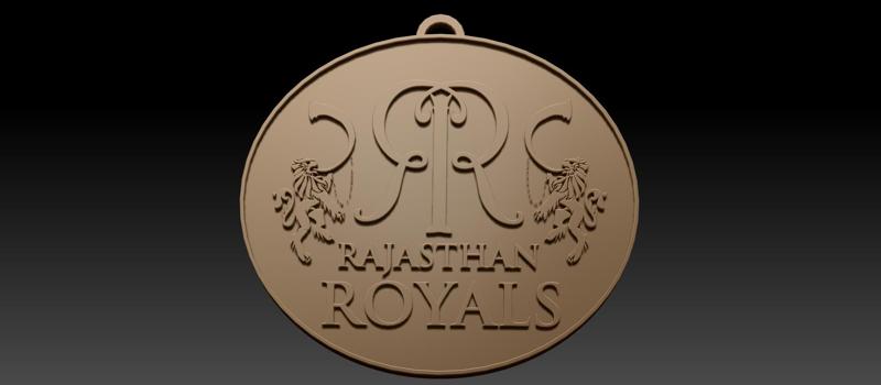 IPL Rajasthan Royals keychan badge color printable