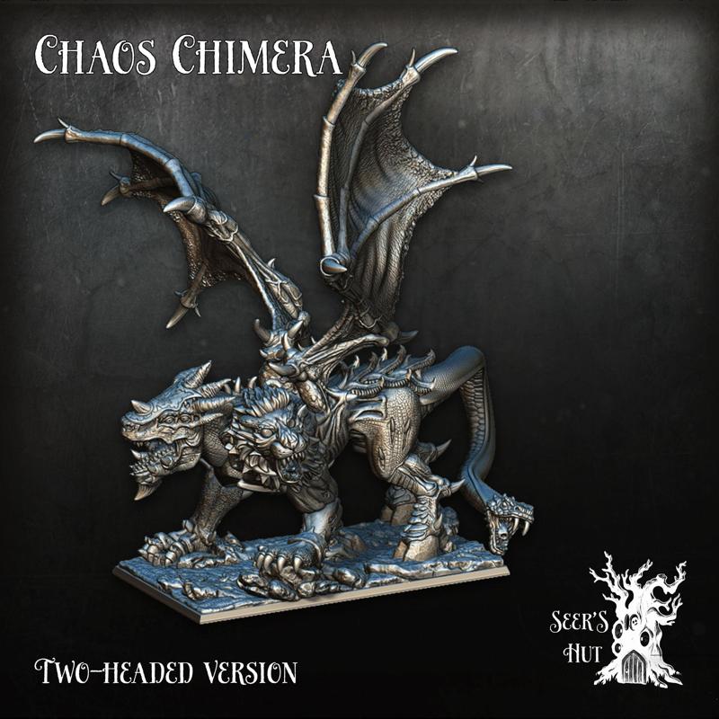 Two-headed chaos chimera