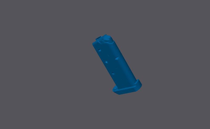 KIMBER MICRO 9 MAGAZINE REAL SIZE SCAN