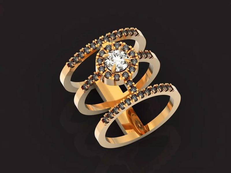 Messika ring Glam azone Gold hardware 1470