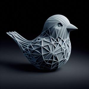 Bird Showpiece 3D Print – Elegant Decorative Figurine Model