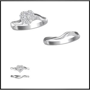 JCD Format Mens bridal set rings jewellery cad design