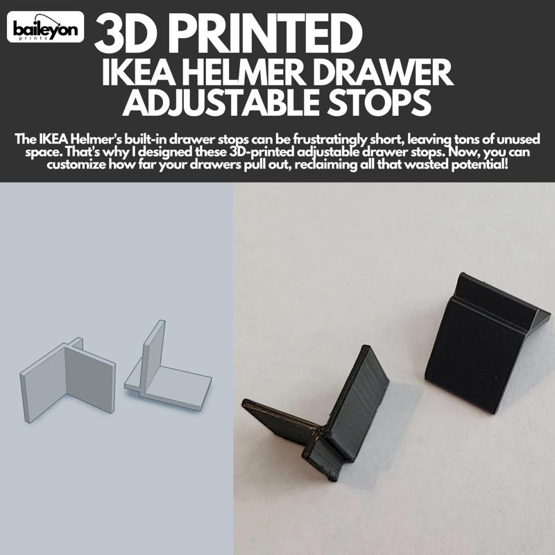 IKEA HELMER Adjustable Drawer Stopper