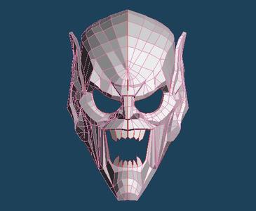 SPIDER-MAN 2002/SPIDER-MAN NO WAY HOME GREEN HOBLIN HELMET LOW POLY