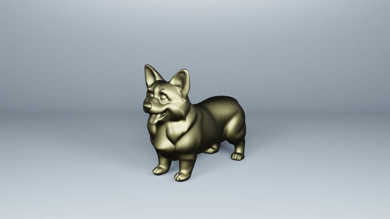 Adorable Welsh Corgi 3D Printable STL - Perfect for Dog Lovers