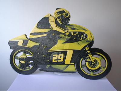 HueForge Motorcycle Racer