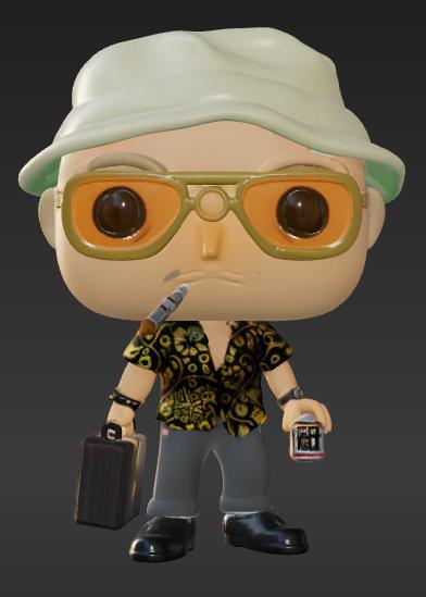 "Raoul Duke (Fear and Loathing) – 3D Pop Figure STL