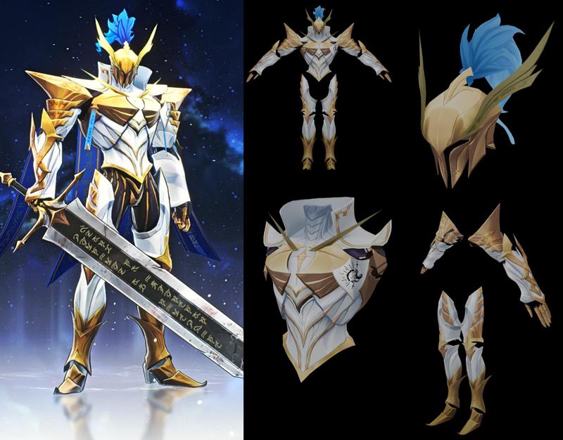 Wuthering Waves - Cadano Cosplay Wearable Armor - EVA Foam Template - PDO + PDF Pepakura Pattern