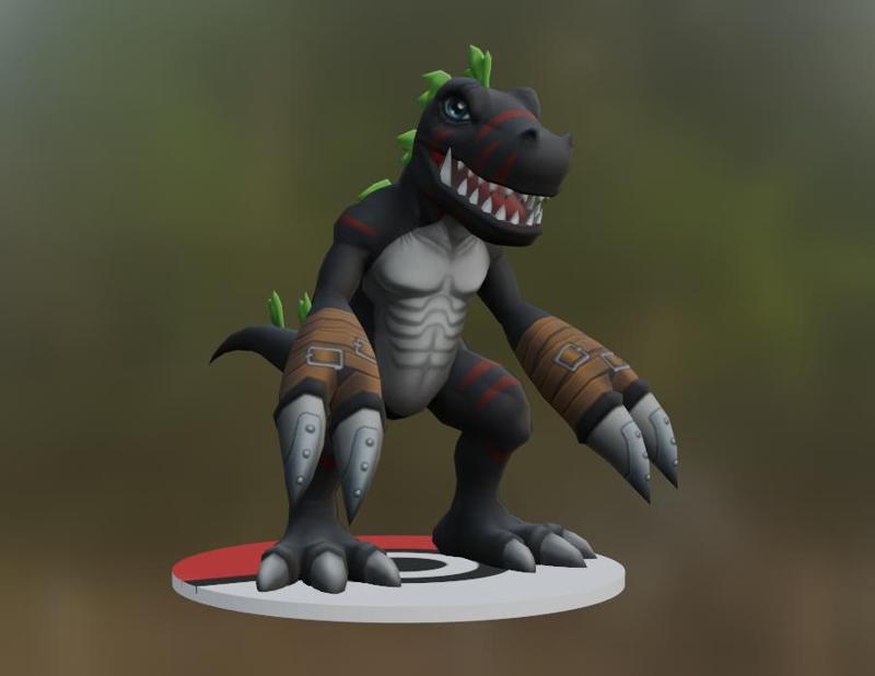 DARK TYRANNOMON - IM SO COOL POSE!