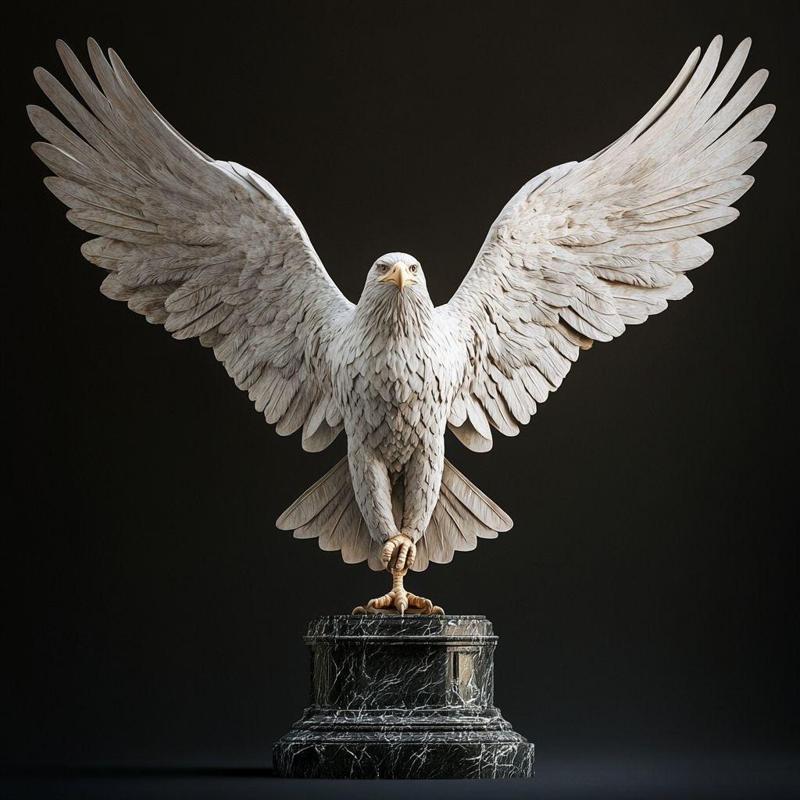 Majestic Bald Eagle – Ultra-Detailed 3D Printable Sculpture