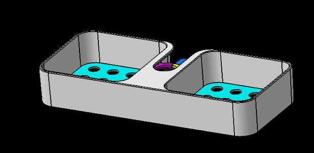 Shower basket to fix on your shower rail Diameter 16
