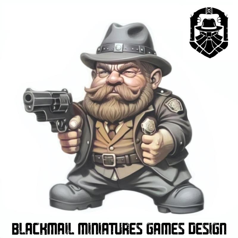 COPS GANG DETECTIVE DWARVES GANGSTERS FANTASY PROHIBITION OLDHAMMER GAME