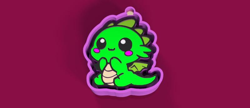 Baby Dragon Mold freshie silicone casting DIY