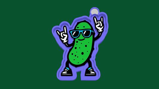 🥒🕶️ Cool Crunch – Freshie, Keychain & Resin Mold