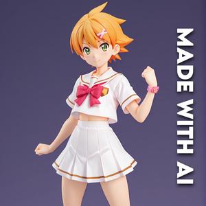 Anime girl inspired by Kafuka