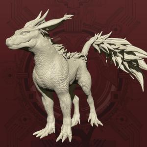 Umbral Drake - Calm Pose (Alien Creature)