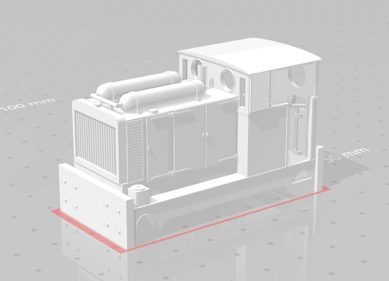 OO9 Narrow Gauge Kerr Stuart 90hp Diesel Locomotive