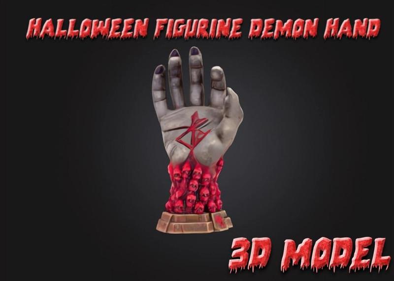 Halloween Figurine Demon Hand