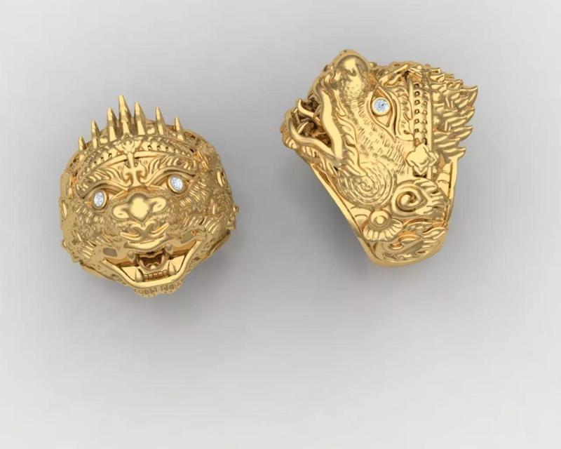 Hanuman Ring 3D print model