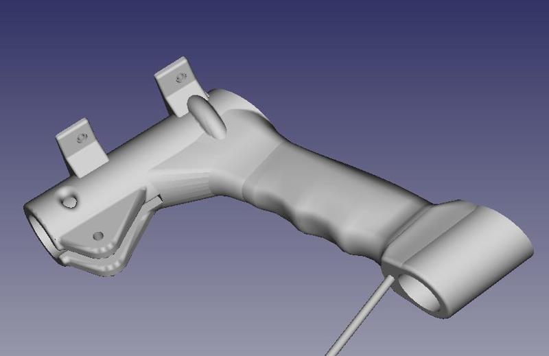 Handle grip metal detector rod V.4