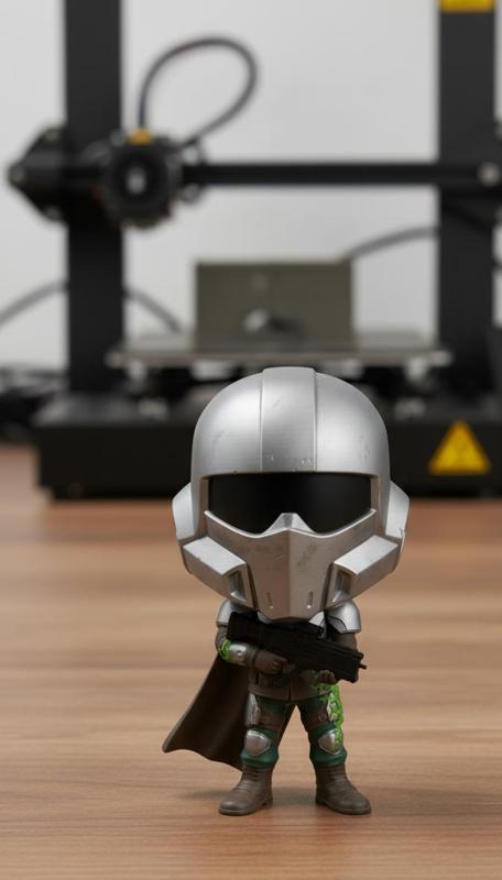 Helldivers 2 Funko Pop 3D Model - Federation Warrior for 3D Printing
