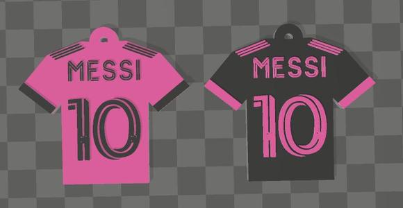 Leonel Messi (Inter of Miami) T-Shirt Key Ring