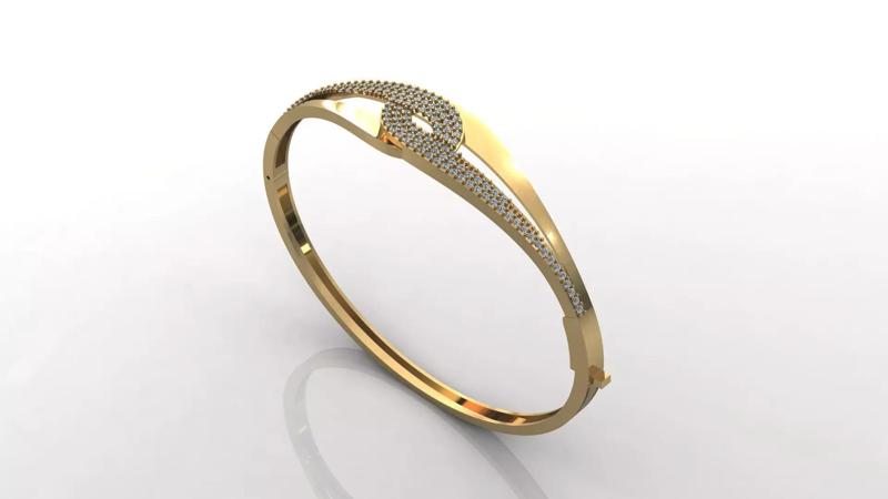 STL 3DM Diamond With Stone Womens Bracelets Women Bracelet