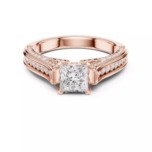Princess Cut Diamond Engagement Wedding Ring 3DM STL Video