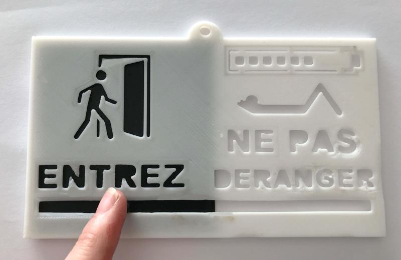 Do not disturb door plate