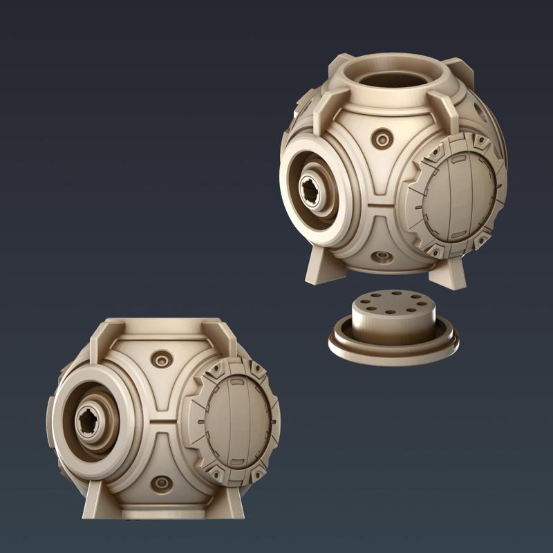 Sci Fi Tablet Pen and Nibs Holder