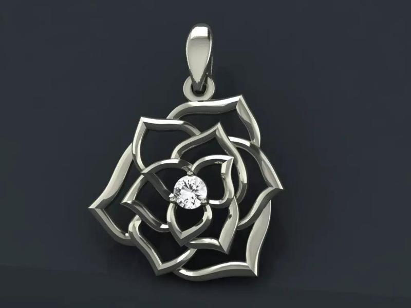 Rose pendant