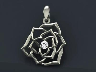 Rose pendant