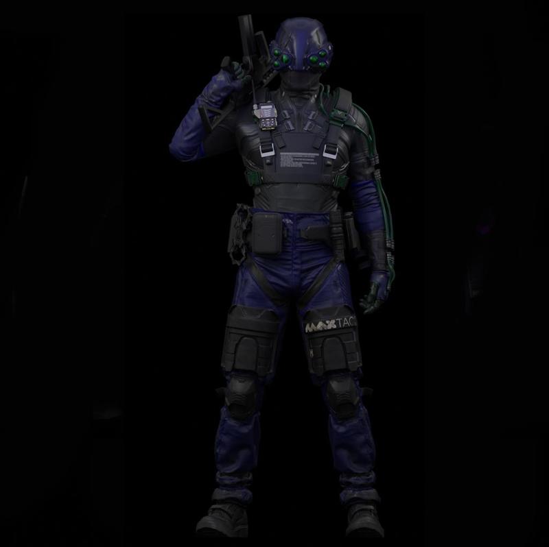 Cyberpunk MaxTac miniature 2