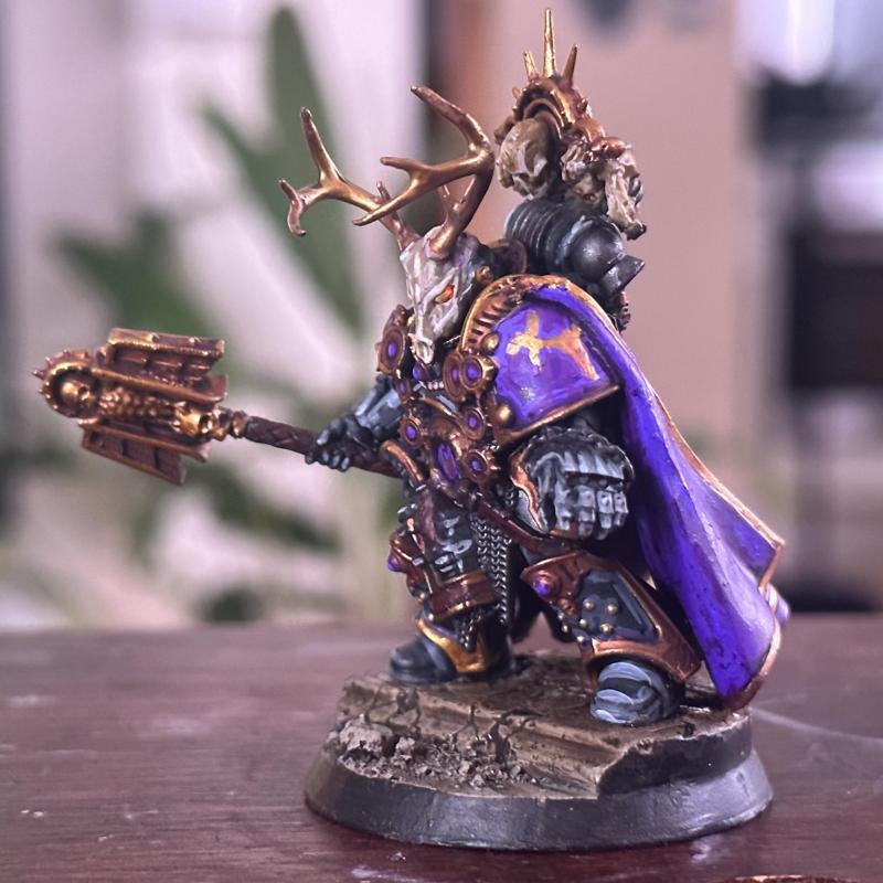 2x Stag skull/Wendigo helmets for Space marines