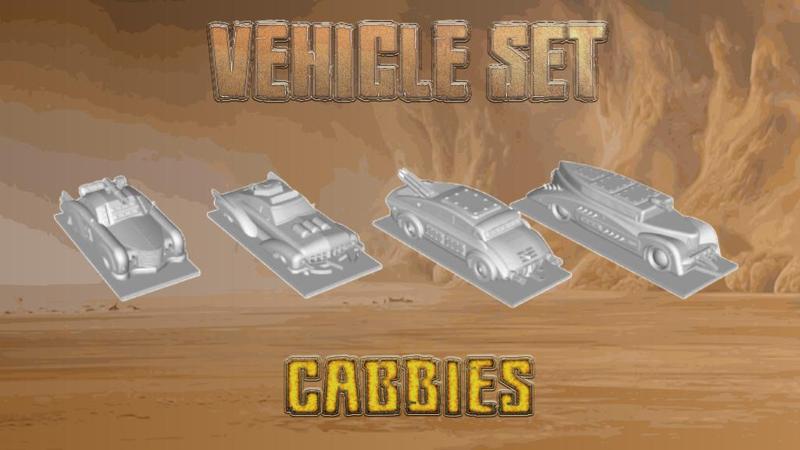 Post Apocalyptic - Cabbies / Taxis Team Set