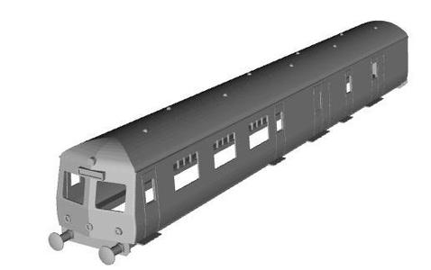BR Class 120 DMU motor first brake coach 1/100 scale