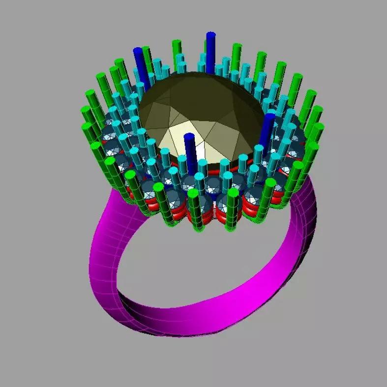 Emerald Diamond Engagement Ring Promise NC15f22 OVAL
