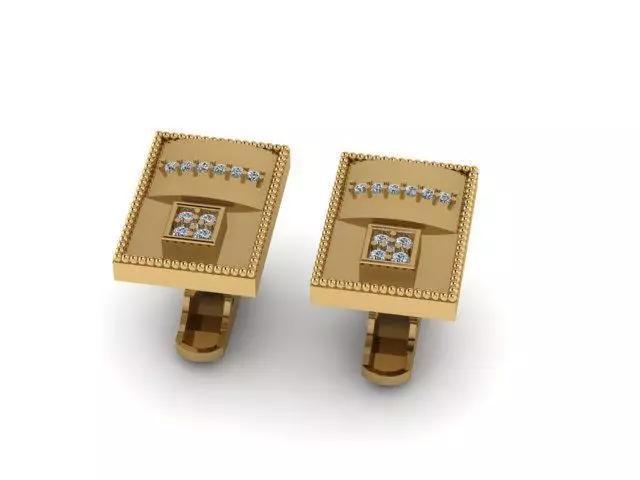 Diamonds Cufflinks For Men Ready To Print
