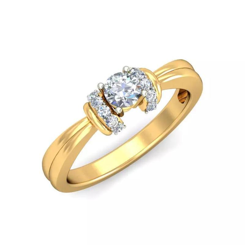 Elegant Solitaire Diamond Engagement Ring