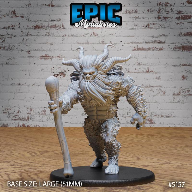 Old Yeti ‧ DnD Miniature ‧ Tabletop Miniatures ‧ Gaming Monster ‧ 3D Model ‧ RPG ‧ DnDminis ‧ STL FILE