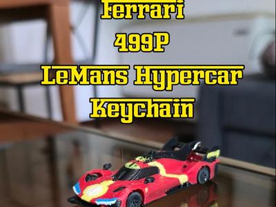 Ferrari 499P Keychain (working wheels)