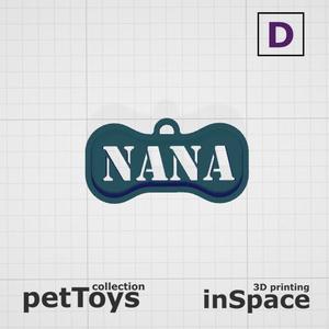 Pet - Dog - Tag - Abby - Bone - Customized -