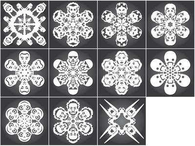 Star Wars Snowflakes by Anthony Herrera - 2016