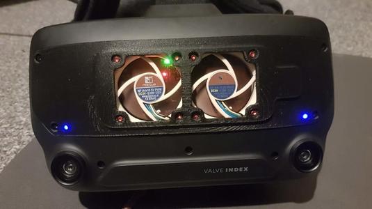 Valve Index - Double fans frunk mod (removed holes)