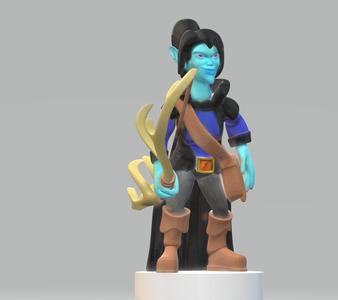Uldra with Staghorn Bow