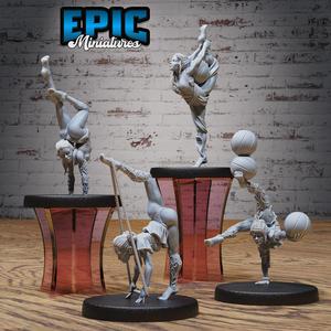 Acrobat Elf Set B ‧ DnD Miniature ‧ Tabletop Miniatures ‧ Gaming Monster ‧ 3D Model ‧ RPG ‧ DnDminis ‧ STL FILE