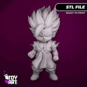 Super Saiyan Gohan Chibi - Dragon Ball STL Figure