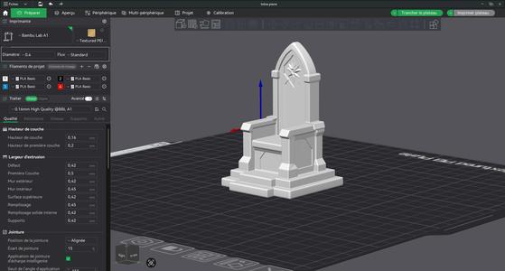 throne for figurine