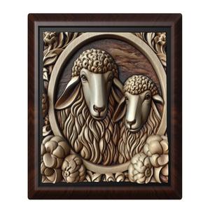Sheep animal wall art relief wall decor